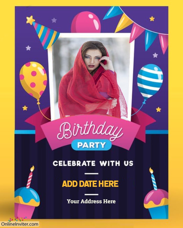 Free Birthday Invitation Cards For WhatsApp